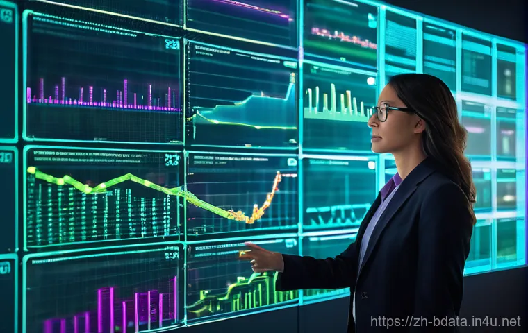 빅데이터와 비즈니스 혁신 전략 - **Image Prompt 1: Unlocking Data Treasures with Visual Insights**

    A futuristic, highly detailed...
