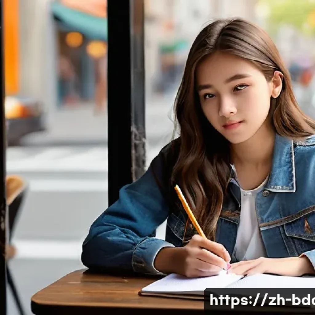 빅데이터 실무에서 발생할 수 있는 문제점 - **Prompt:** "A teenage girl (15 years old) with long, flowing brown hair sits at a cafe table, sketc...