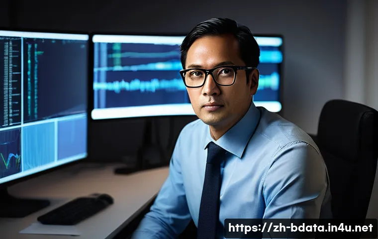 빅데이터 직무 만족도 조사 - **Prompt:** A highly skilled big data engineer, with a determined yet slightly weary expression, wor...