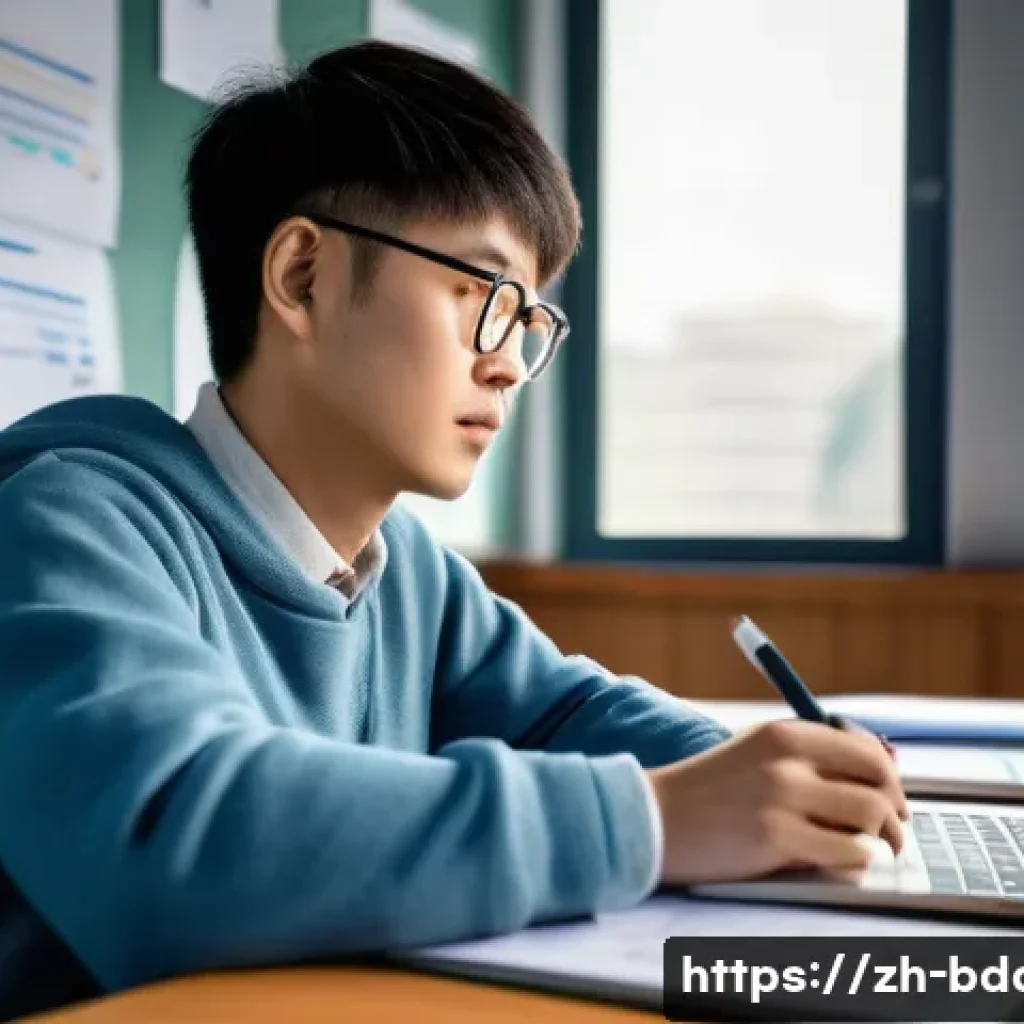 빅데이터 자격증 취득 성공 후기 - A modern study environment focused on big data certification preparation: a young Chinese adult sitt...