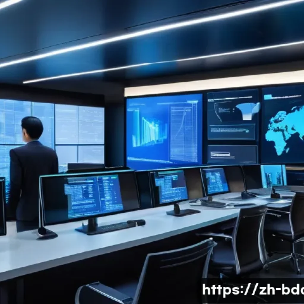 빅데이터 기술자의 데이터 변환 자동화 - A modern data operations center showcasing a diverse team of Asian and Chinese-ethnicity professiona...